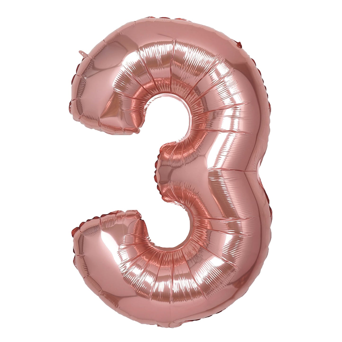 35" Rose Gold Letter and Number Balloons, Shiny Metallic Mylar Foil Helium Air Balloons