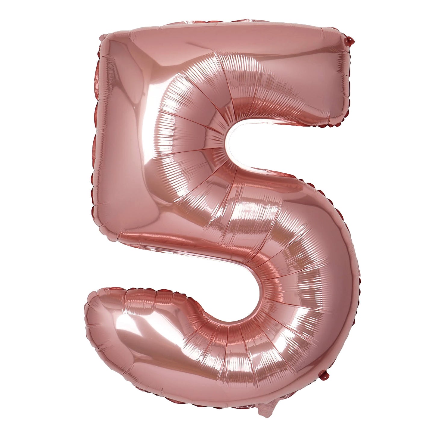 35" Rose Gold Letter and Number Balloons, Shiny Metallic Mylar Foil Helium Air Balloons