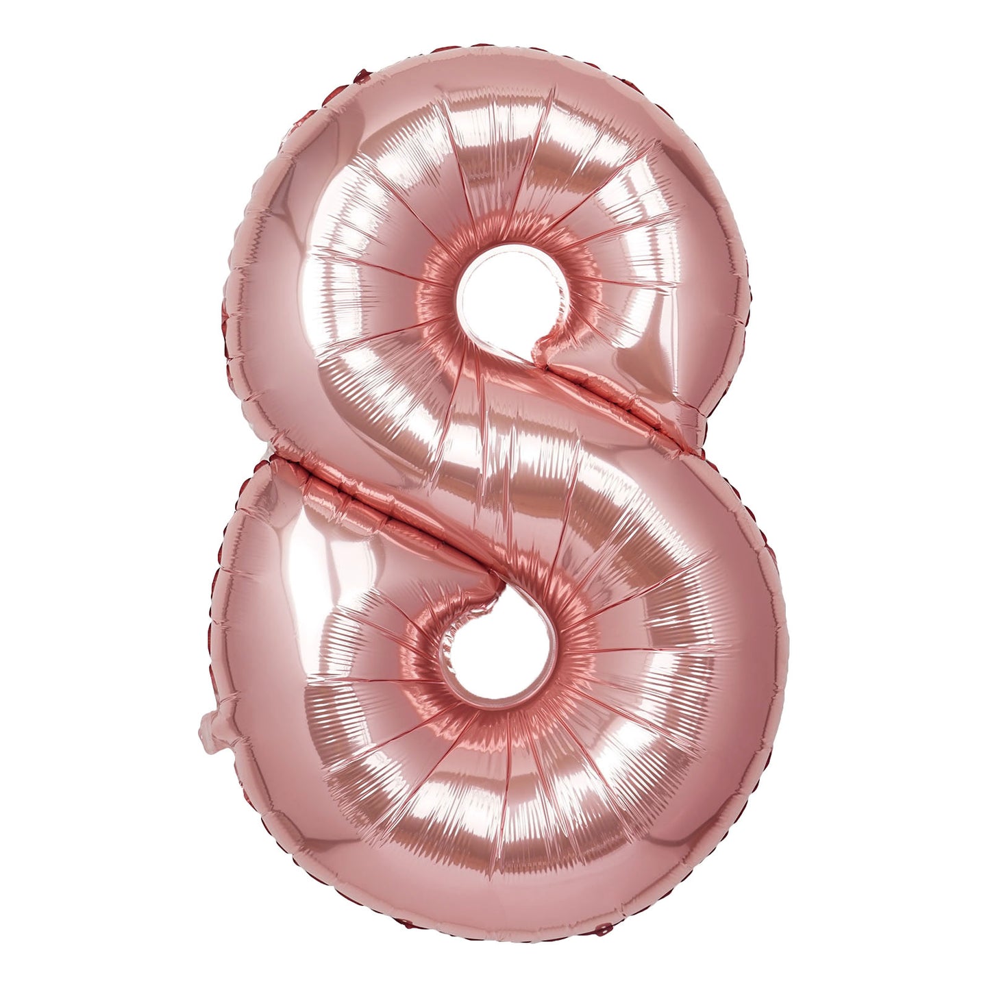 35" Rose Gold Letter and Number Balloons, Shiny Metallic Mylar Foil Helium Air Balloons