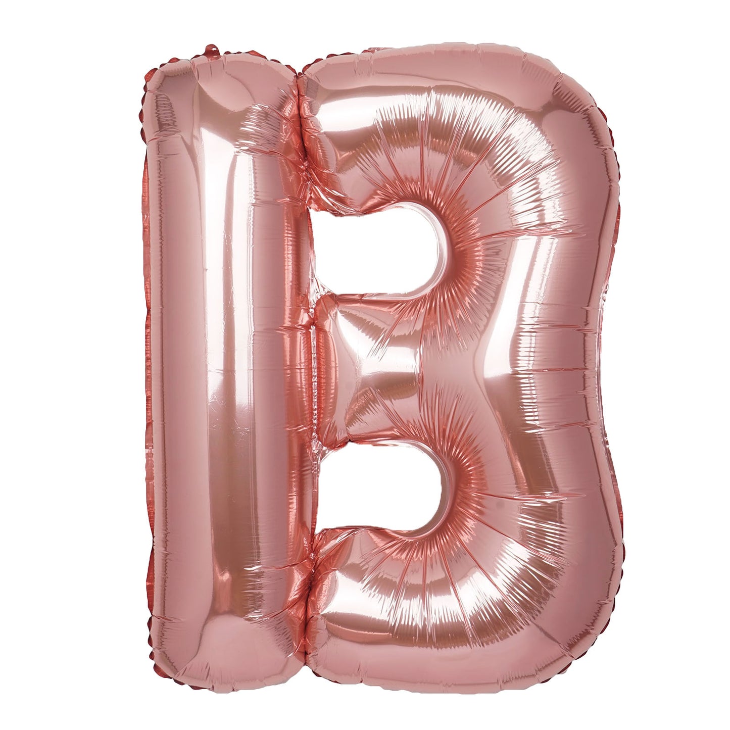 35" Rose Gold Letter and Number Balloons, Shiny Metallic Mylar Foil Helium Air Balloons