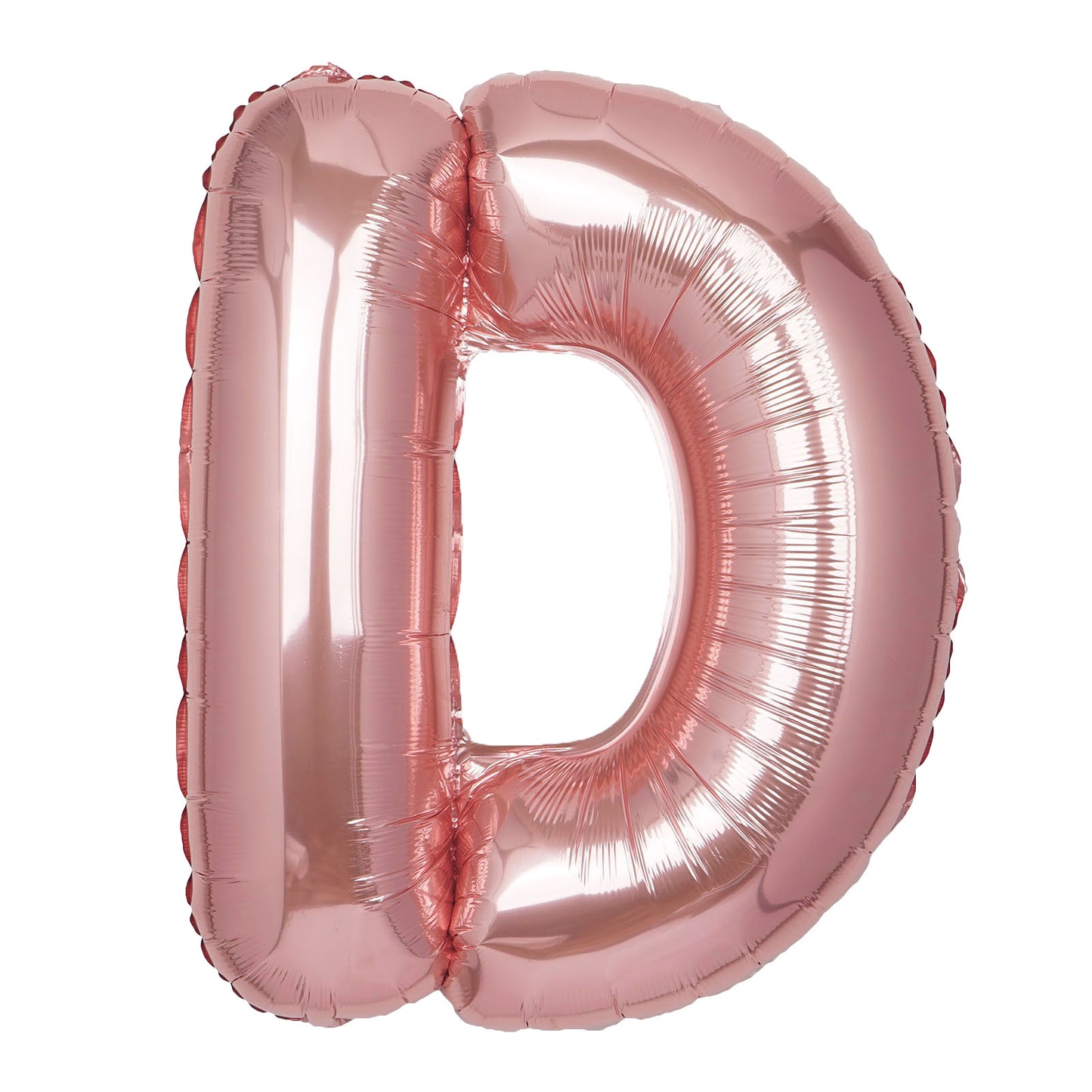 35" Rose Gold Letter and Number Balloons, Shiny Metallic Mylar Foil Helium Air Balloons