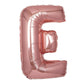 35" Rose Gold Letter and Number Balloons, Shiny Metallic Mylar Foil Helium Air Balloons