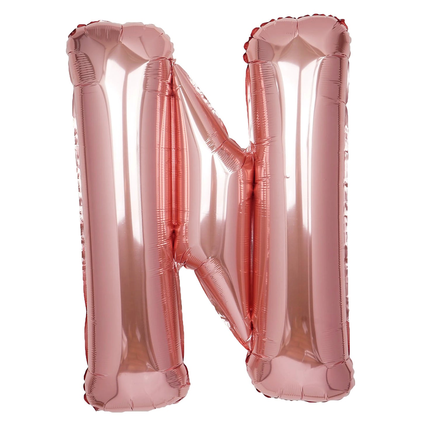 35" Rose Gold Letter and Number Balloons, Shiny Metallic Mylar Foil Helium Air Balloons