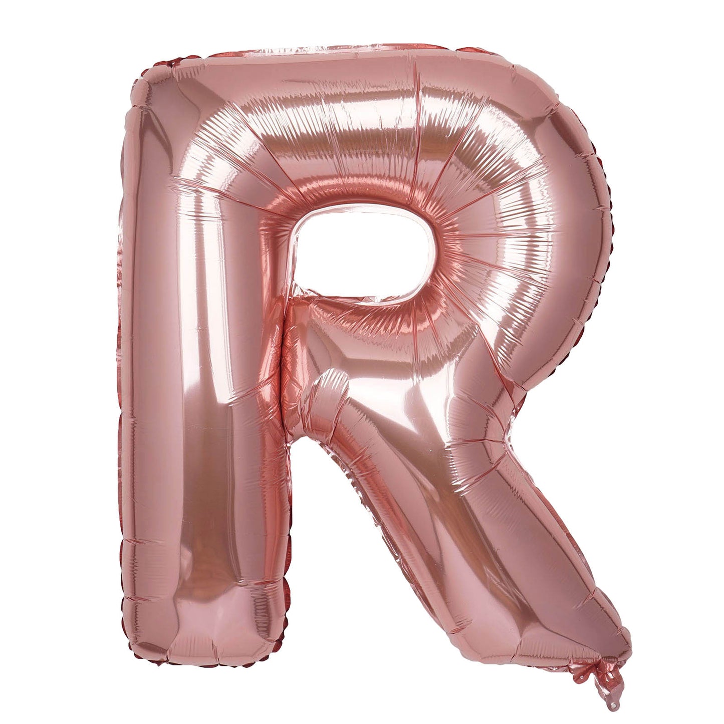 35" Rose Gold Letter and Number Balloons, Shiny Metallic Mylar Foil Helium Air Balloons