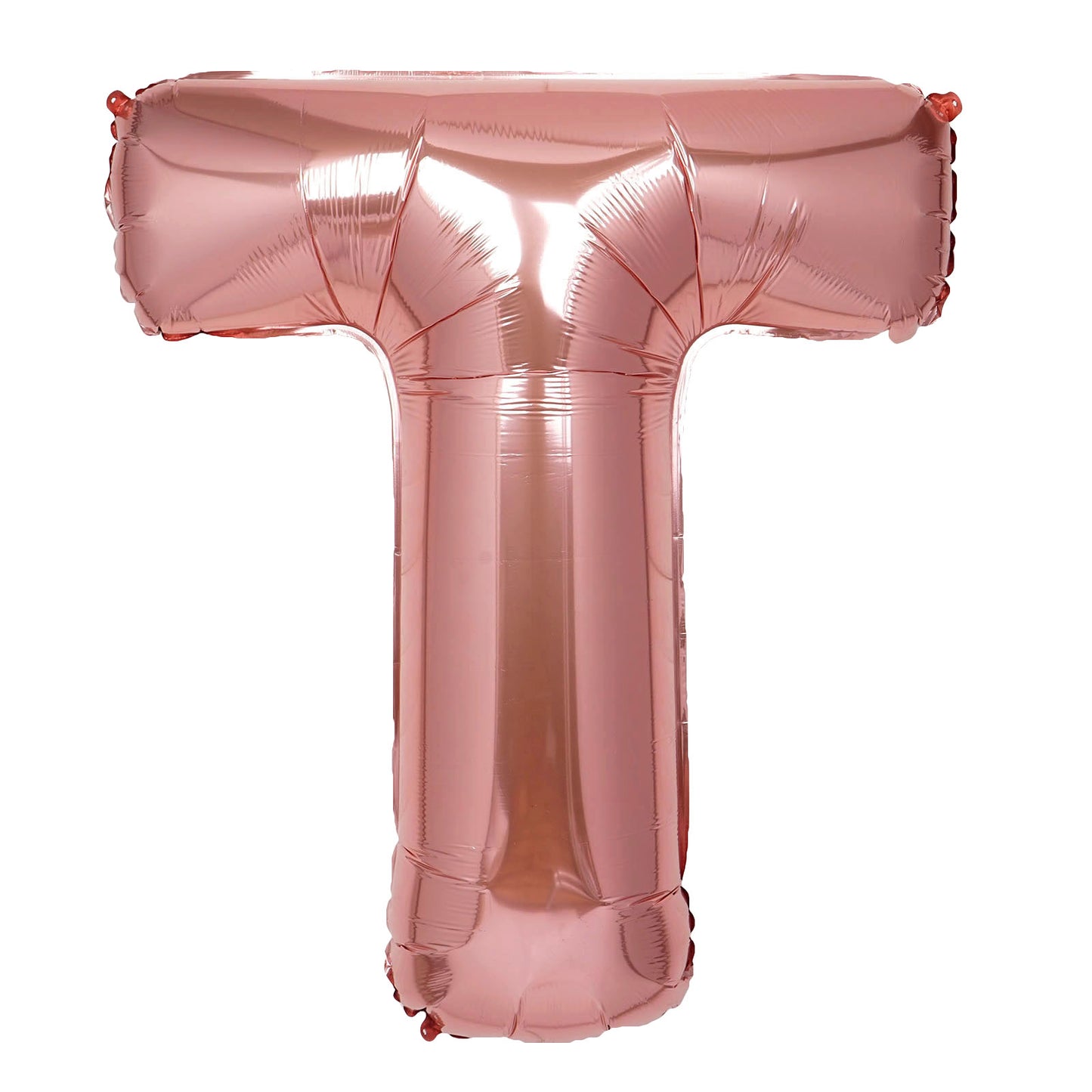 35" Rose Gold Letter and Number Balloons, Shiny Metallic Mylar Foil Helium Air Balloons