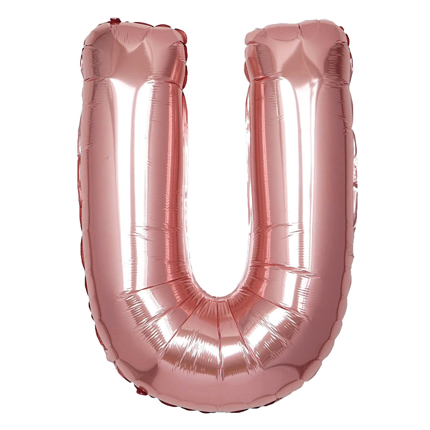 35" Rose Gold Letter and Number Balloons, Shiny Metallic Mylar Foil Helium Air Balloons
