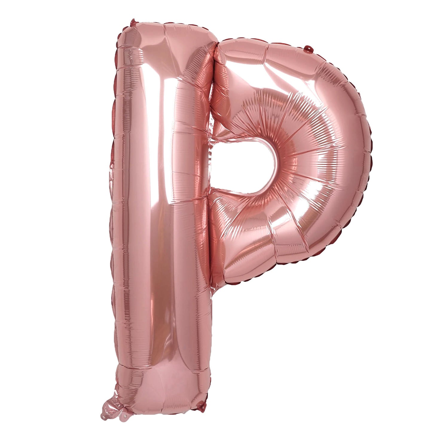 35" Rose Gold Letter and Number Balloons, Shiny Metallic Mylar Foil Helium Air Balloons