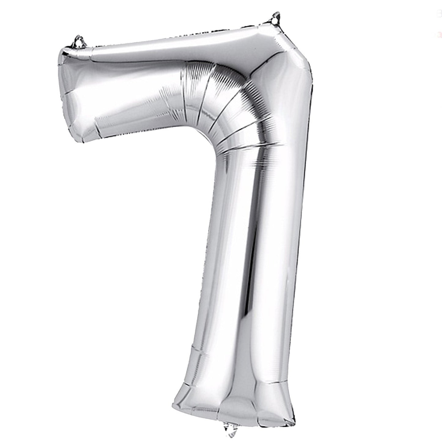 35" Silver Letter and Number Balloons, Shiny Metallic Mylar Foil Helium Air Balloons