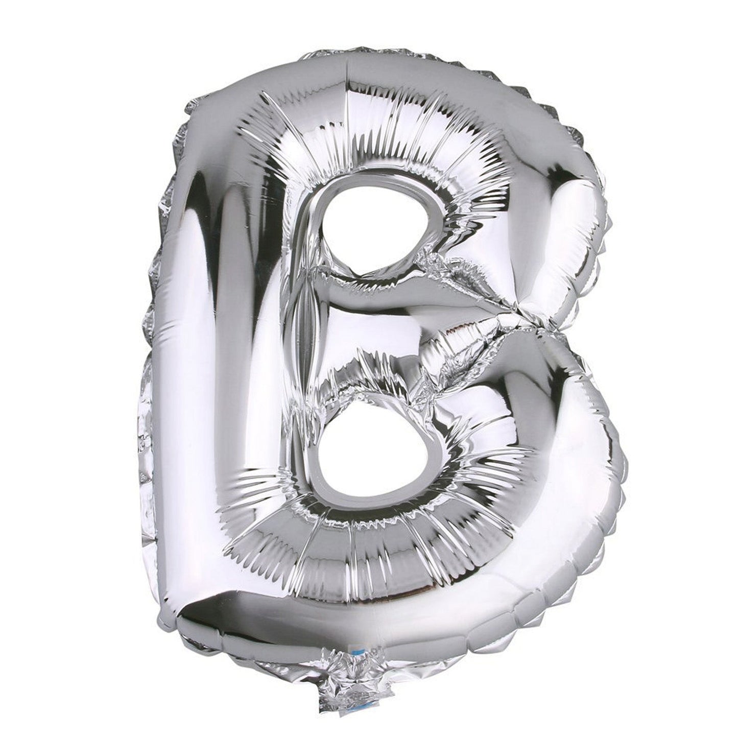 35" Silver Letter and Number Balloons, Shiny Metallic Mylar Foil Helium Air Balloons