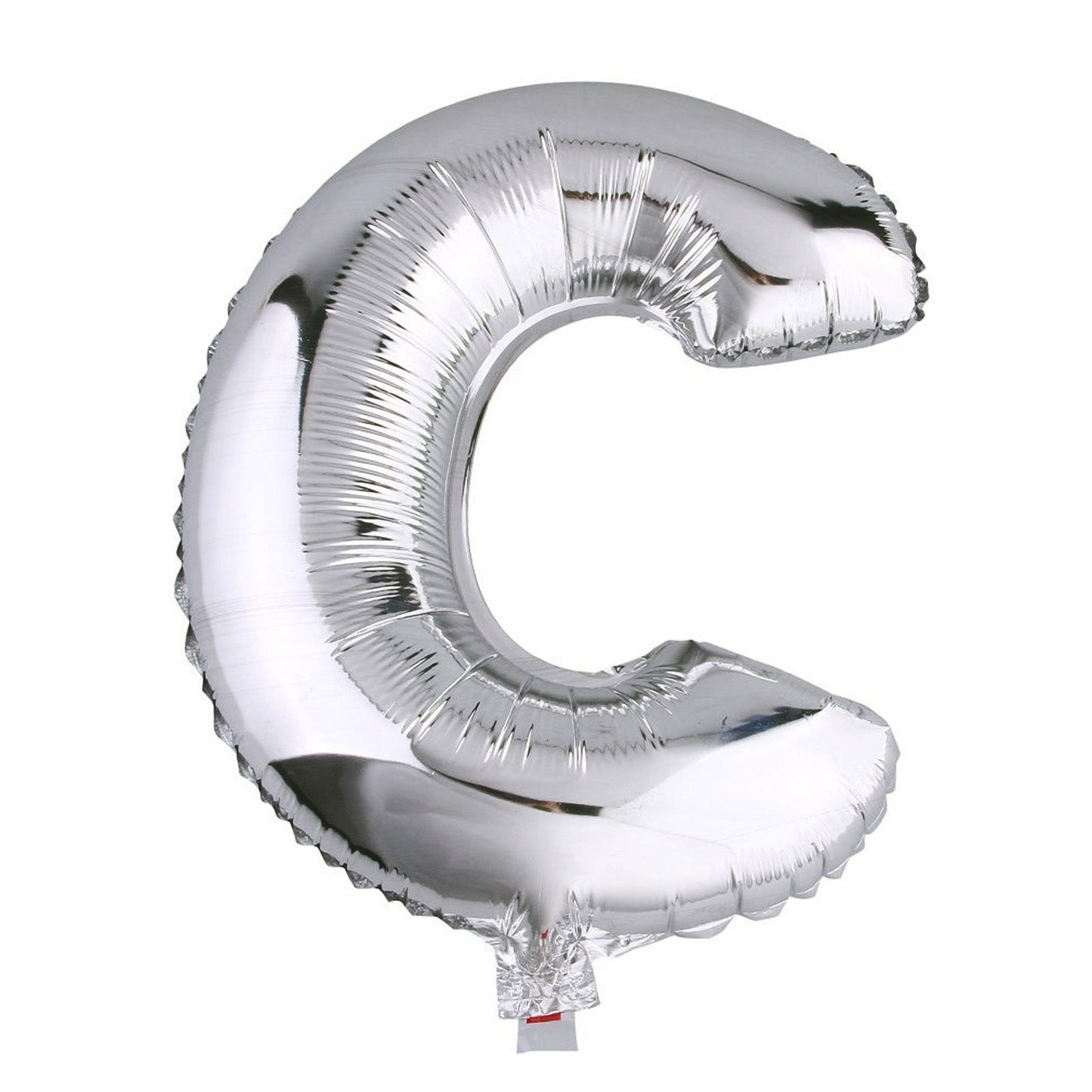 35" Silver Letter and Number Balloons, Shiny Metallic Mylar Foil Helium Air Balloons
