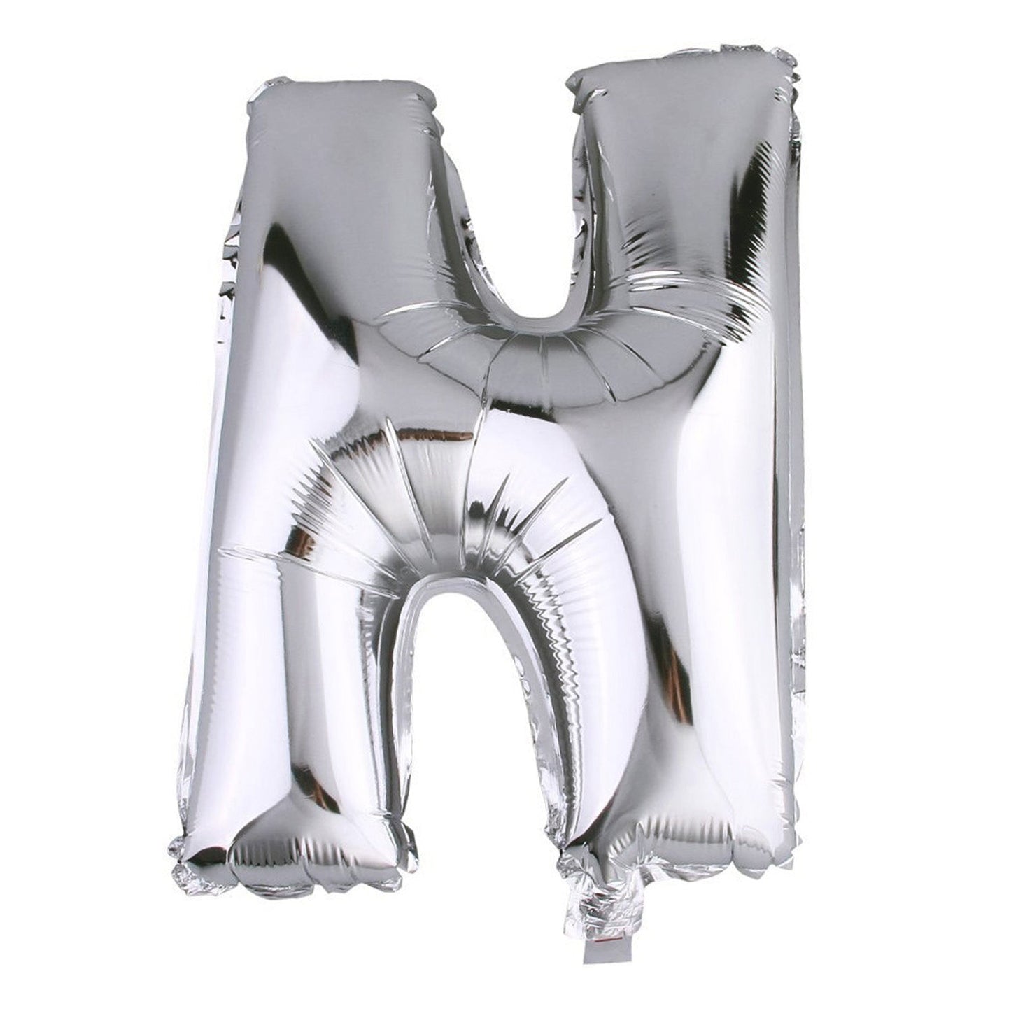 35" Silver Letter and Number Balloons, Shiny Metallic Mylar Foil Helium Air Balloons