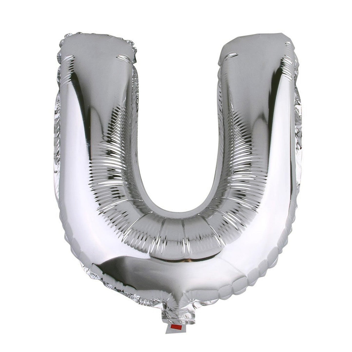 35" Silver Letter and Number Balloons, Shiny Metallic Mylar Foil Helium Air Balloons