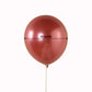 Chrome pink biodegradable latex balloon, 12 inches, eco-friendly metallic finish.