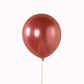 Chrome pink biodegradable latex balloon, eco-friendly metallic finish.