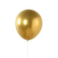 Chrome gold biodegradable latex balloon, eco-friendly metallic party decoration.
