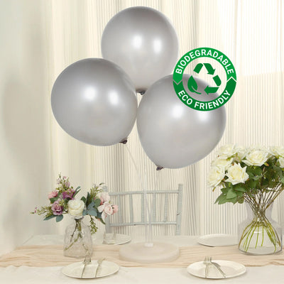 Create a Stunning Impact with Chrome Silver Biodegradable Balloons