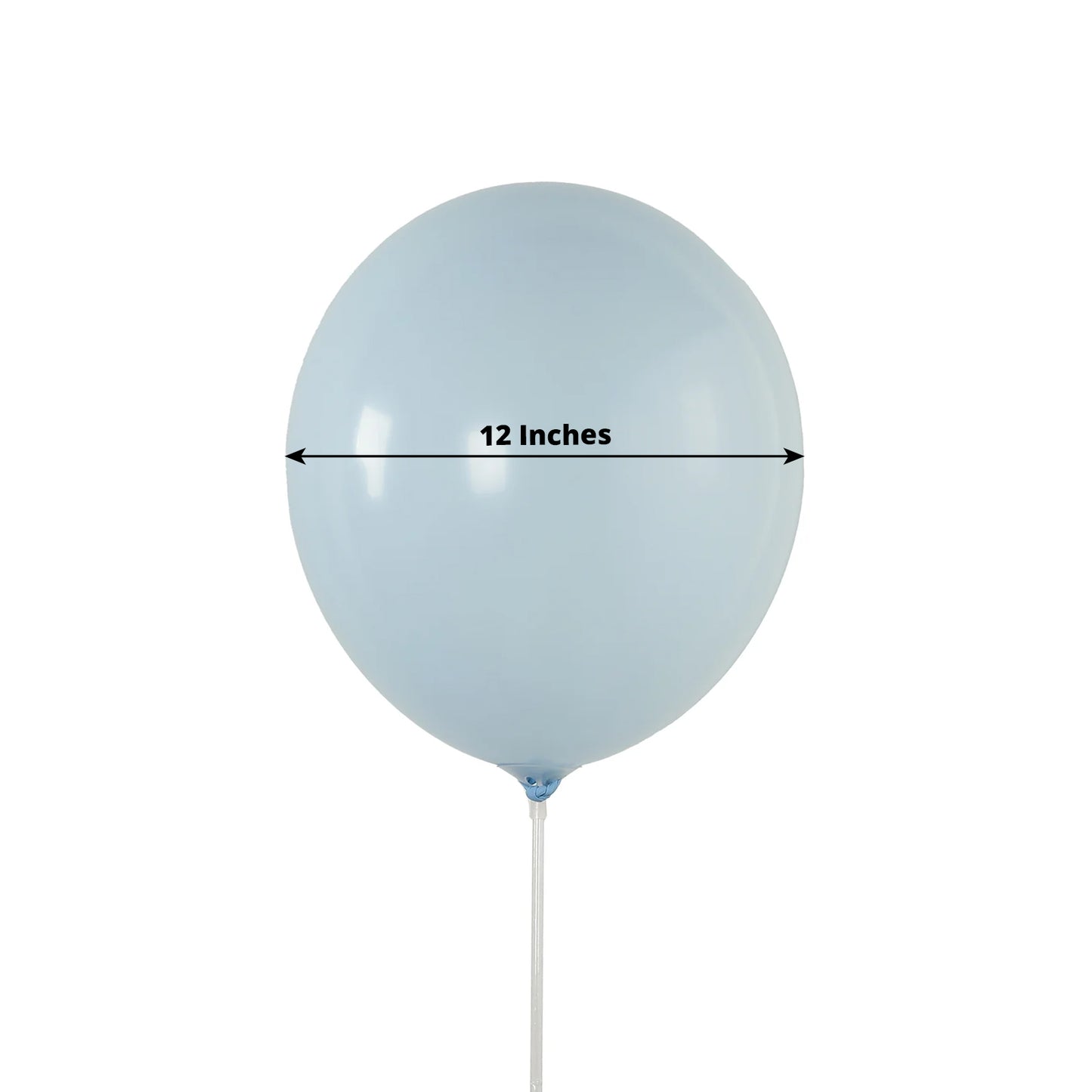 50 Pack Matte Pastel Ice Blue Biodegradable Balloons 12", Round Eco-friendly Thick Latex Party Balloons