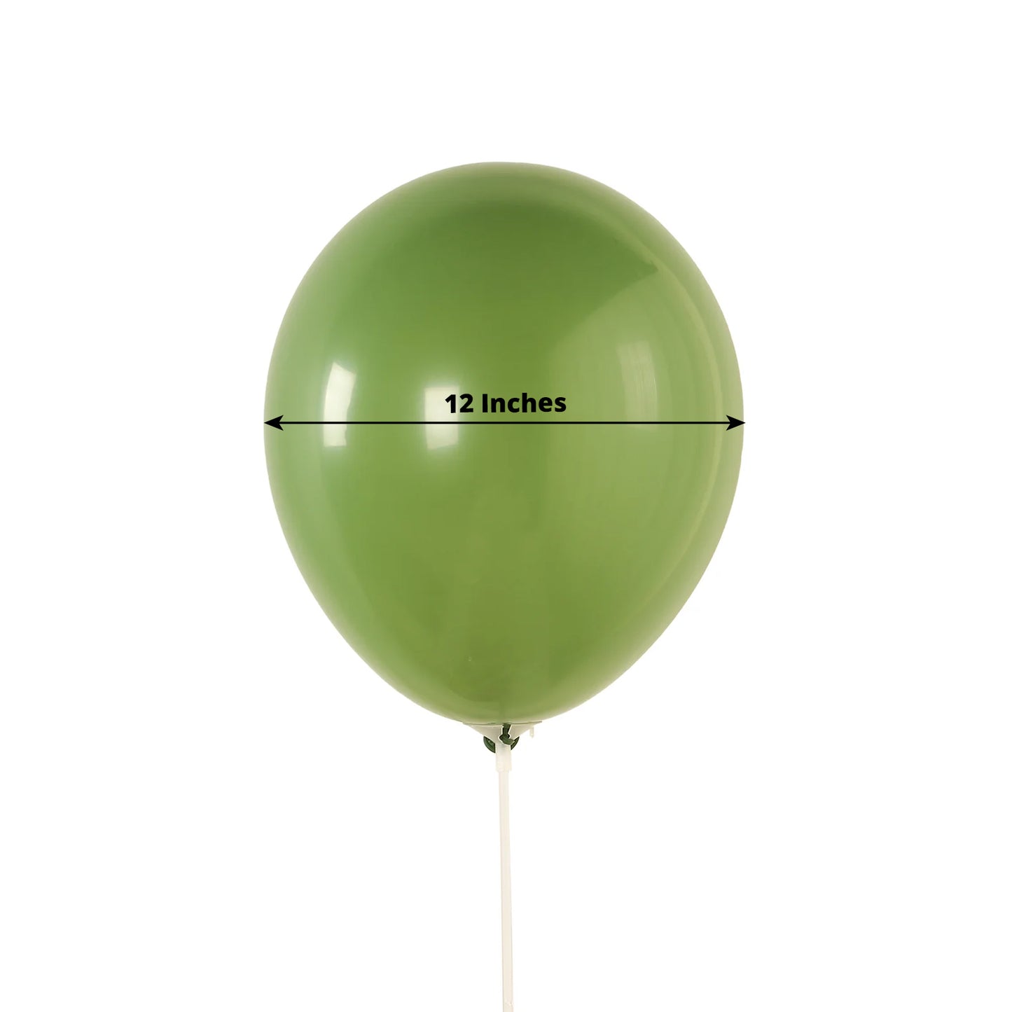 50 Pack Matte Pastel Dusty Sage Green Biodegradable Balloons 12", Round Eco-friendly Thick Latex Party Balloons