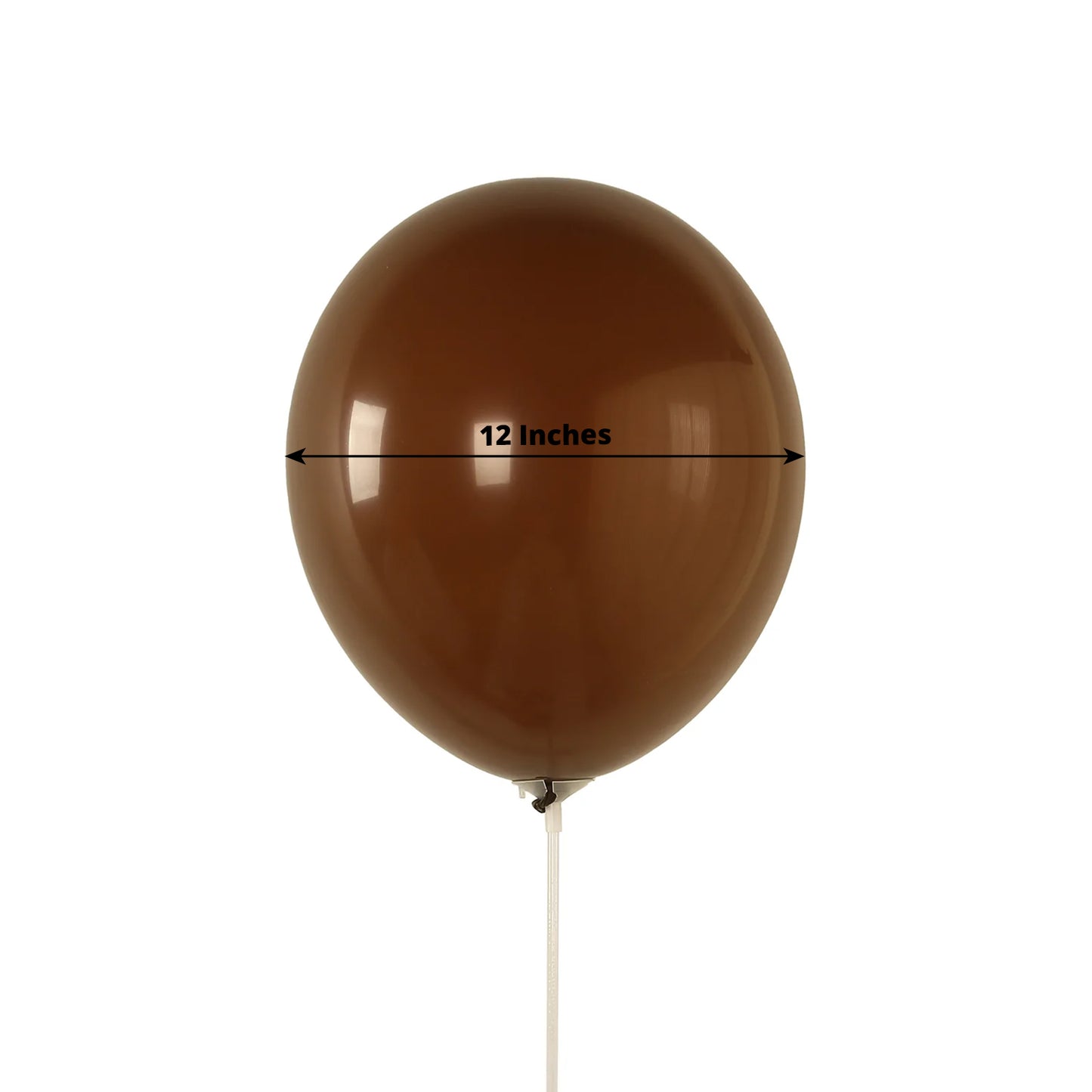 50 Pack Matte Pastel Cinnamon Brown Biodegradable Balloons 12", Round Eco-friendly Thick Latex Party Balloons