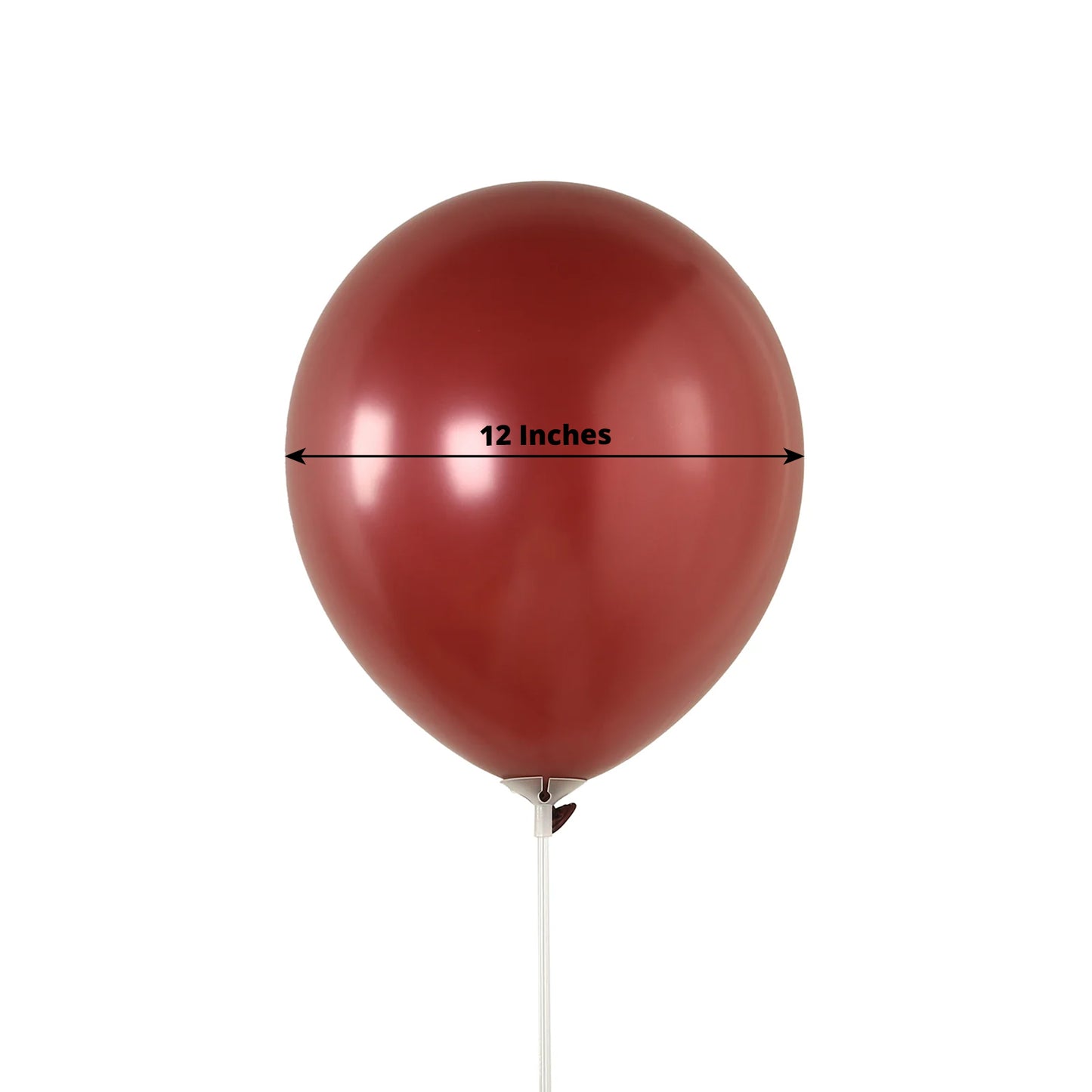 50 Pack Matte Pastel Burgundy Biodegradable Balloons 12", Round Eco-friendly Thick Latex Party Balloons