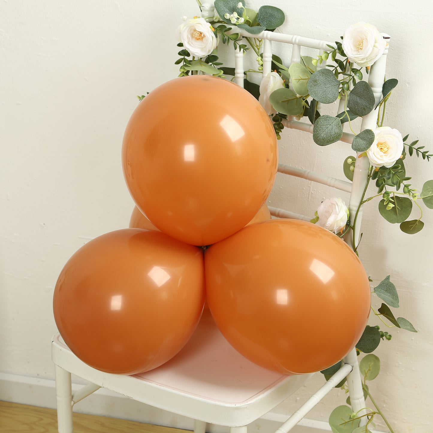 50 Pack Matte Pastel Caramel Biodegradable Balloons 12", Round Eco-friendly Thick Latex Party Balloons