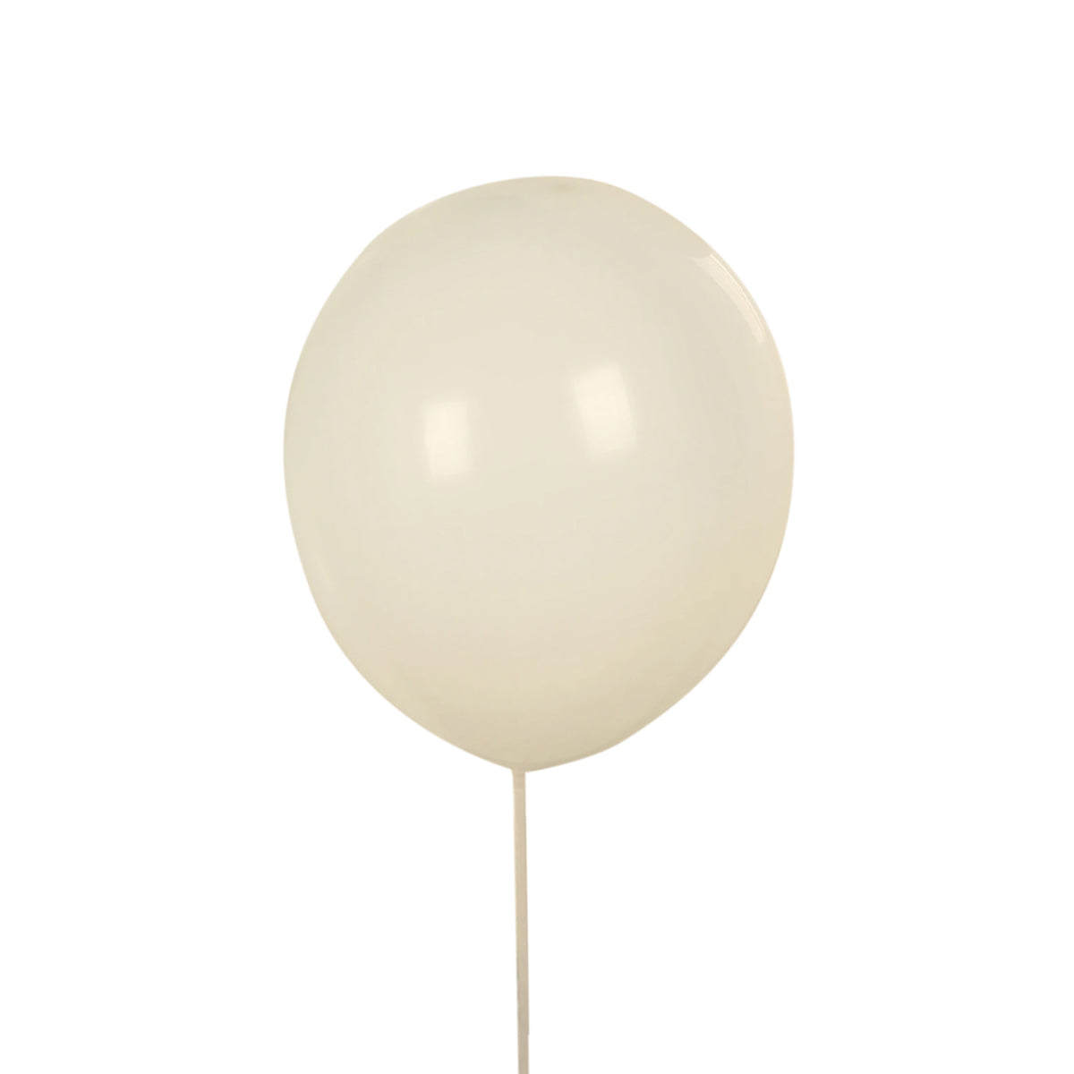 50 Pack Matte Pastel Off White Biodegradable Balloons 12", Round Eco-friendly Thick Latex Party Balloons