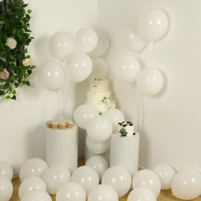 Matte Pastel Off White Biodegradable Balloons: Style Meets Sustainability