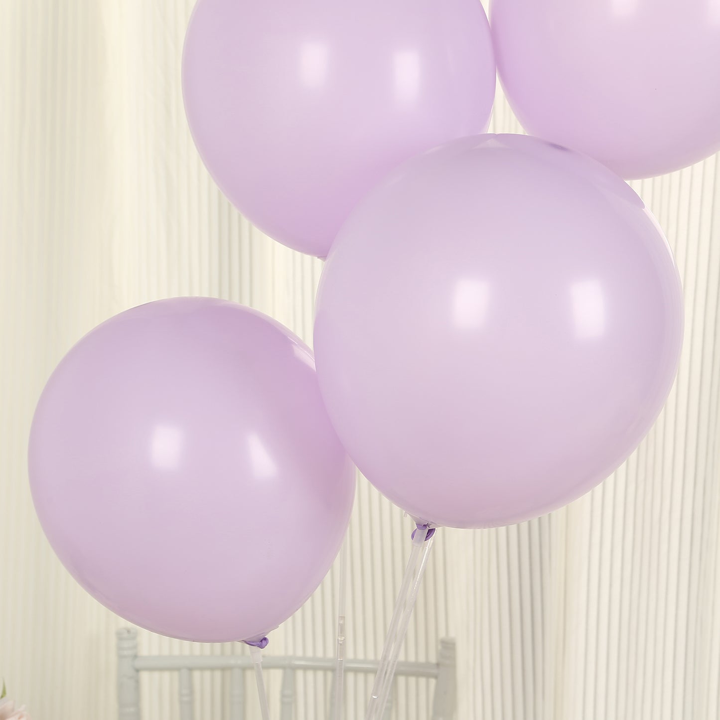 50 Pack Matte Pastel Purple Biodegradable Balloons 12", Round Eco-friendly Thick Latex Party Balloons