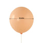 Matte pastel peach biodegradable balloon, 18 inches, eco-friendly party decoration.