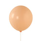 Matte pastel peach biodegradable balloon, eco-friendly party decoration.