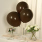 10 Pack Matte Pastel Cinnamon Brown Biodegradable Balloons 18", Round Eco-friendly Thick Latex Party Balloons