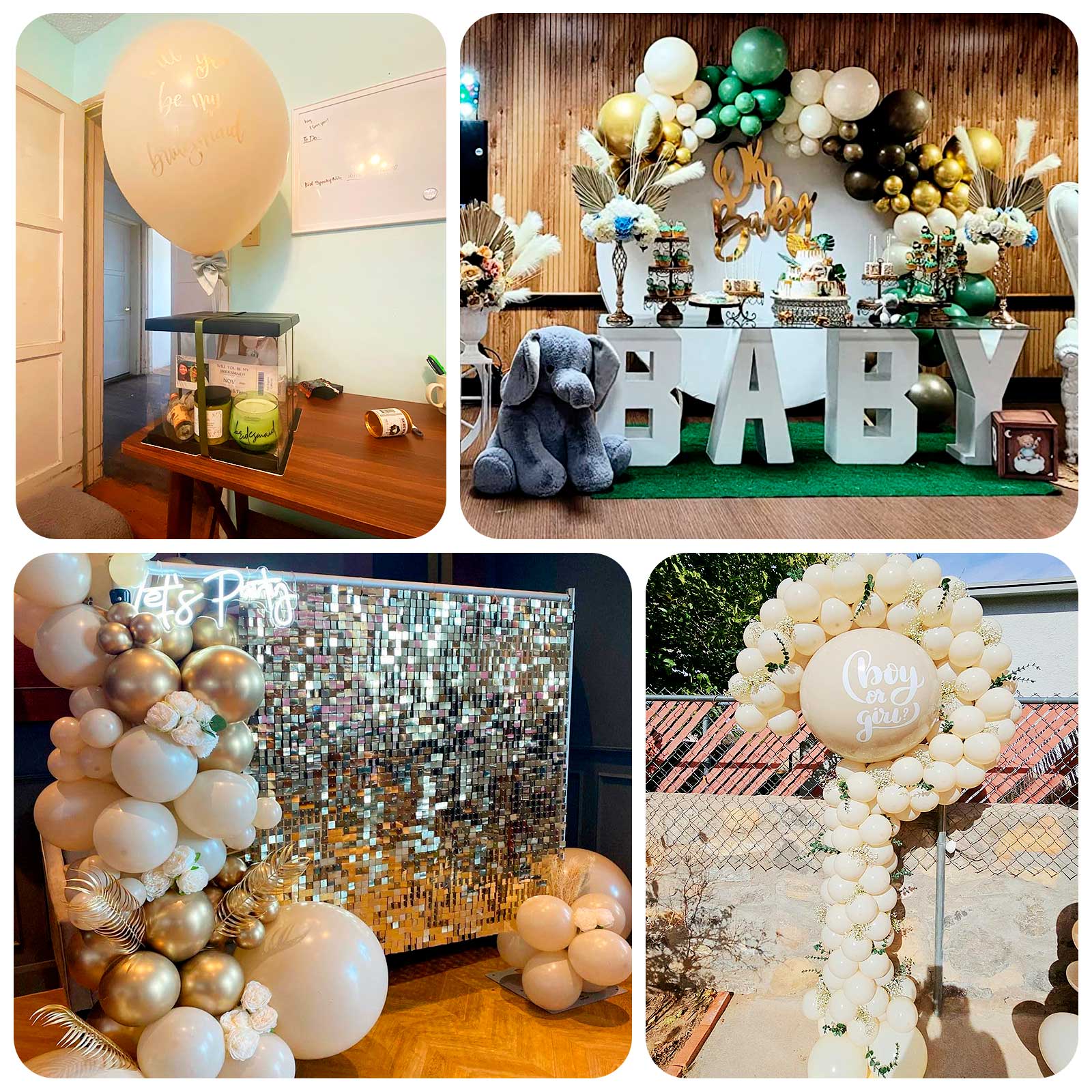 10 Pack Matte Pastel Biodegradable Balloons 18", Round Eco-friendly Thick Latex Party Balloons