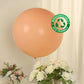 Large matte pastel blush biodegradable balloon, 36" round, eco-friendly.