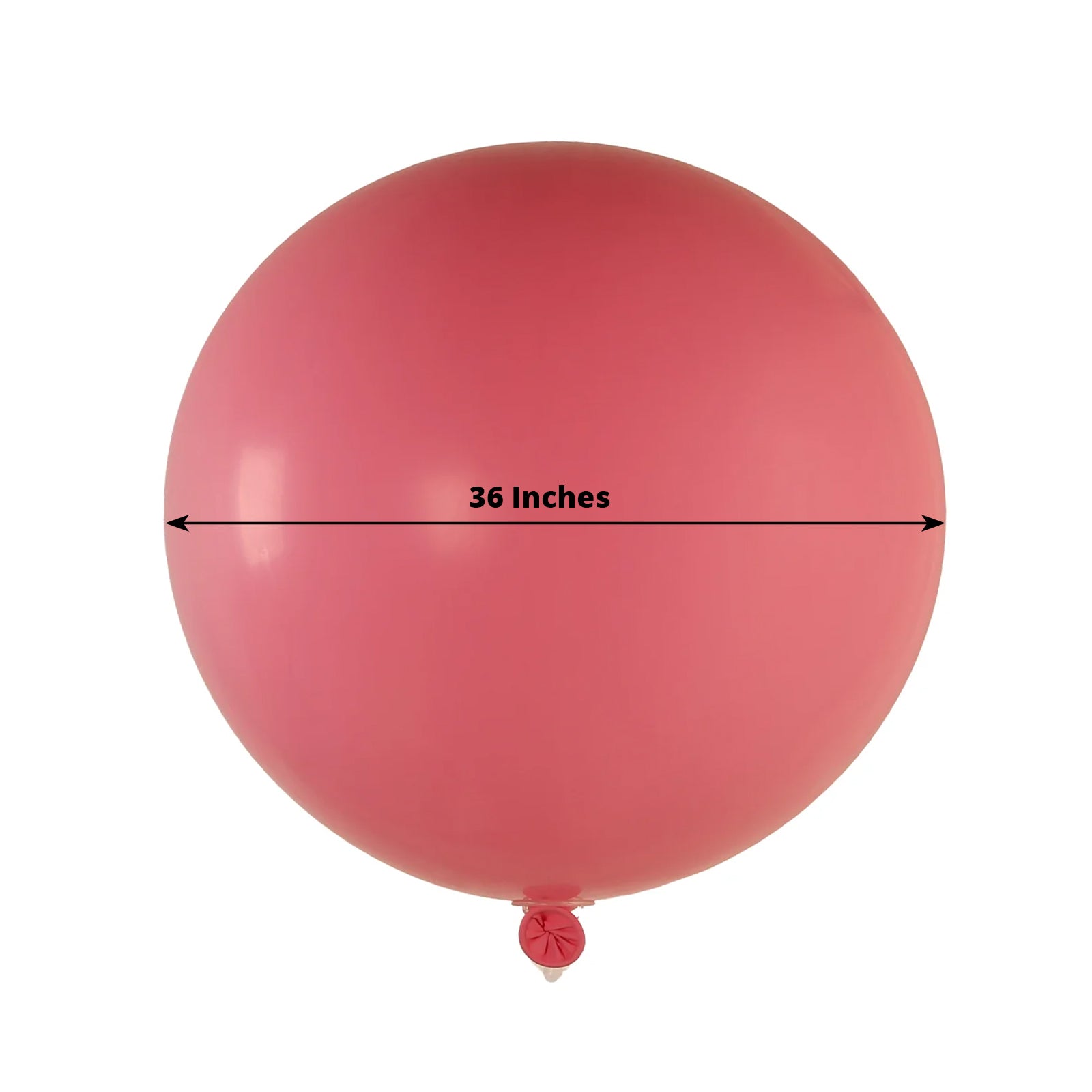 Large matte pastel pink biodegradable balloon, 36" round eco-friendly latex.