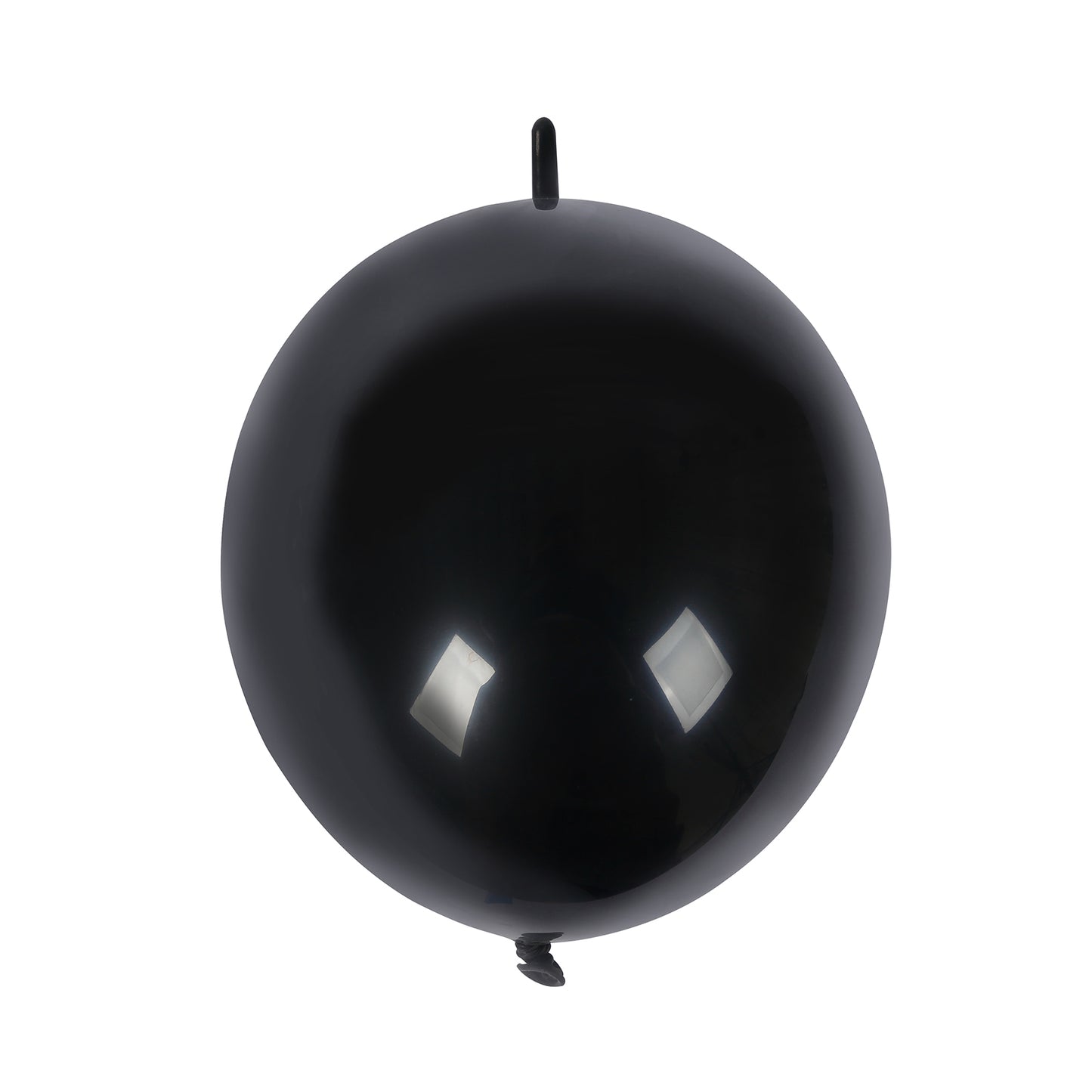 Matte pastel black biodegradable linking balloon for decor.