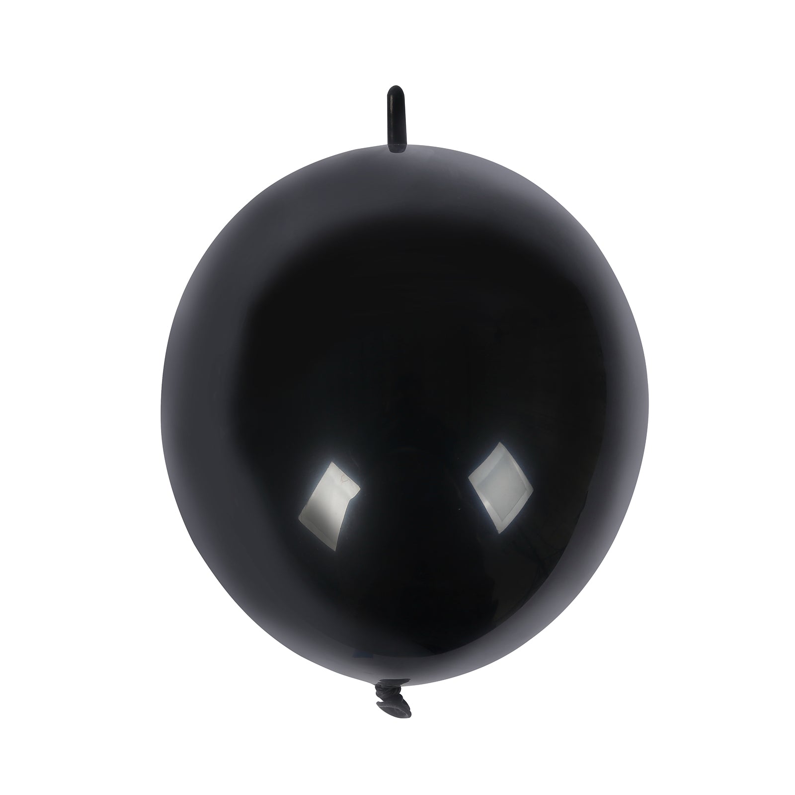 Matte pastel black biodegradable linking balloon for decor.