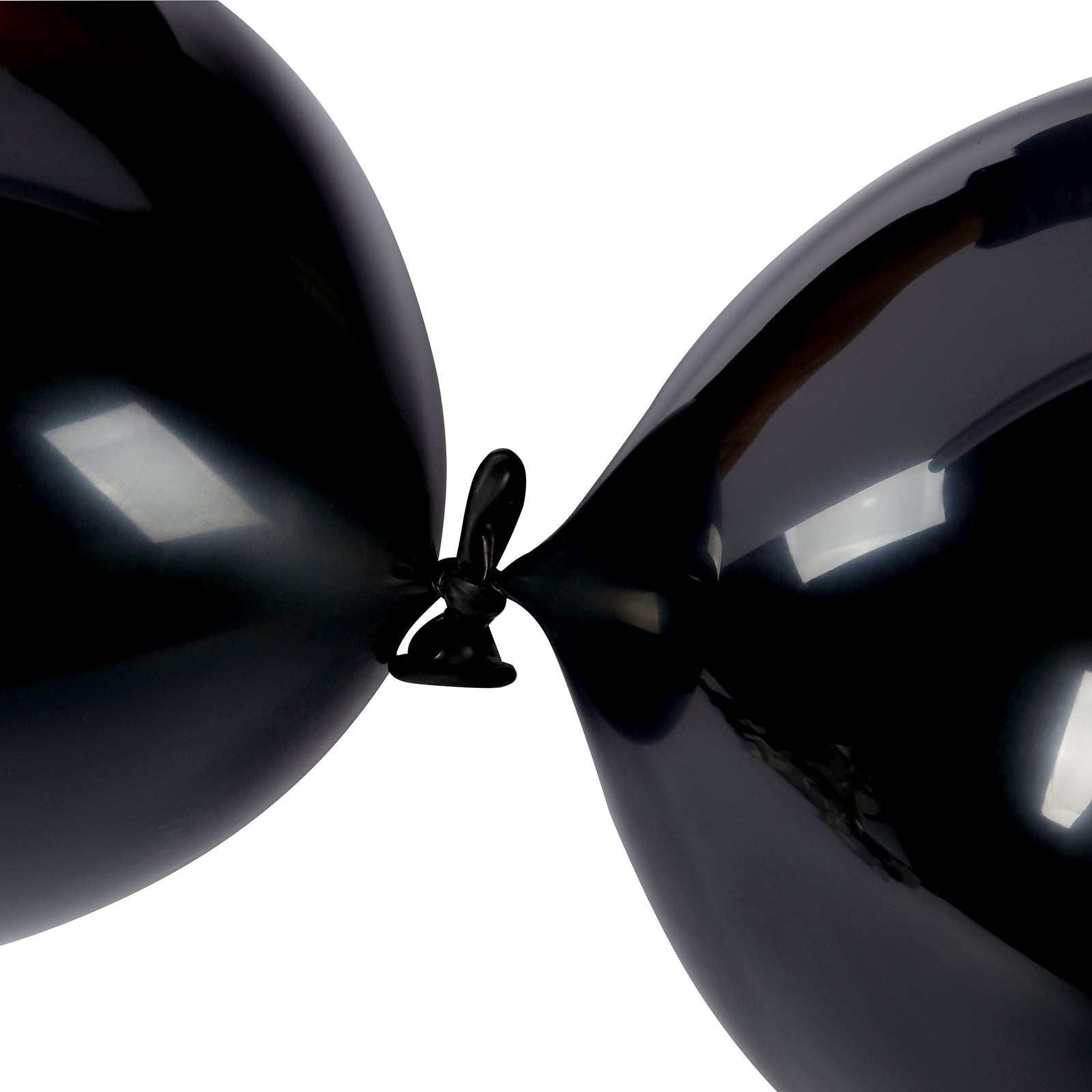 Matte pastel black biodegradable linking balloons for decor.