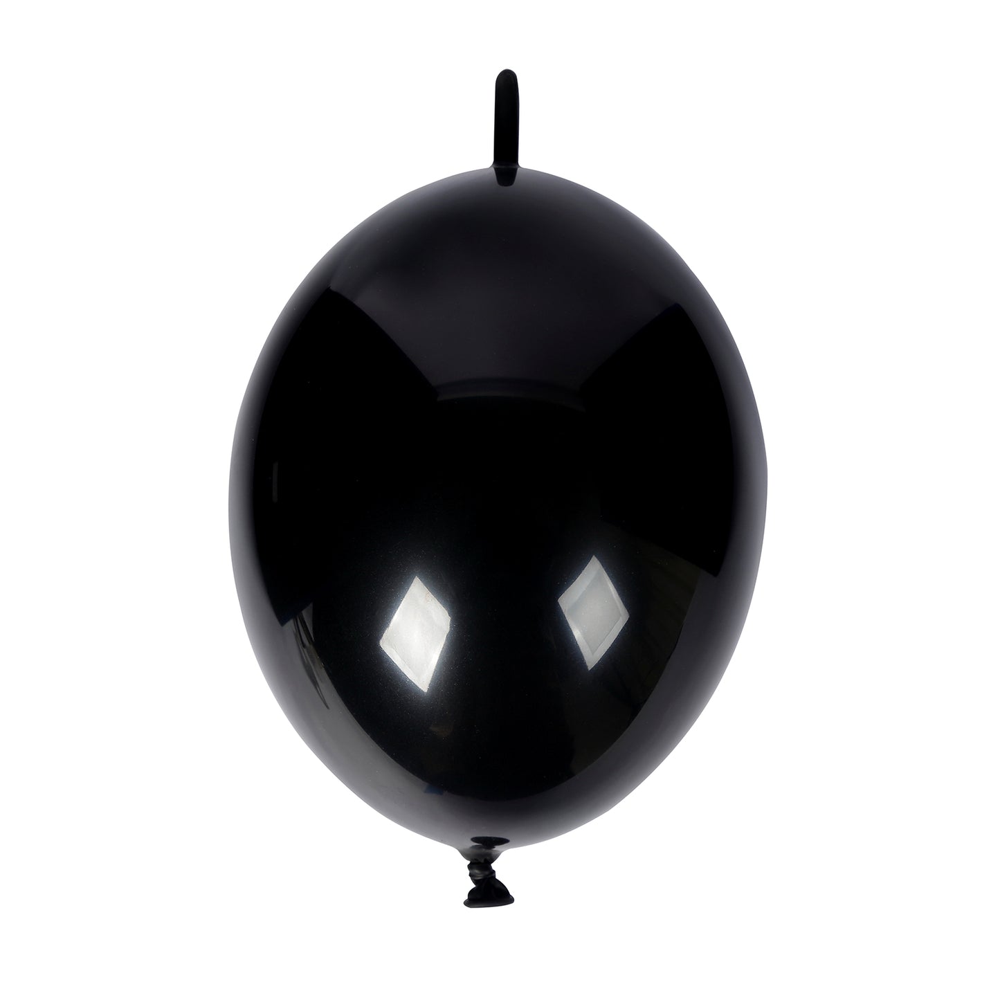 Matte pastel black biodegradable linking balloon for decor.