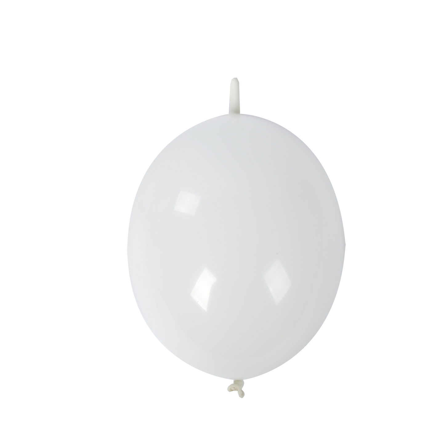 Matte pastel white biodegradable link balloon for decor.