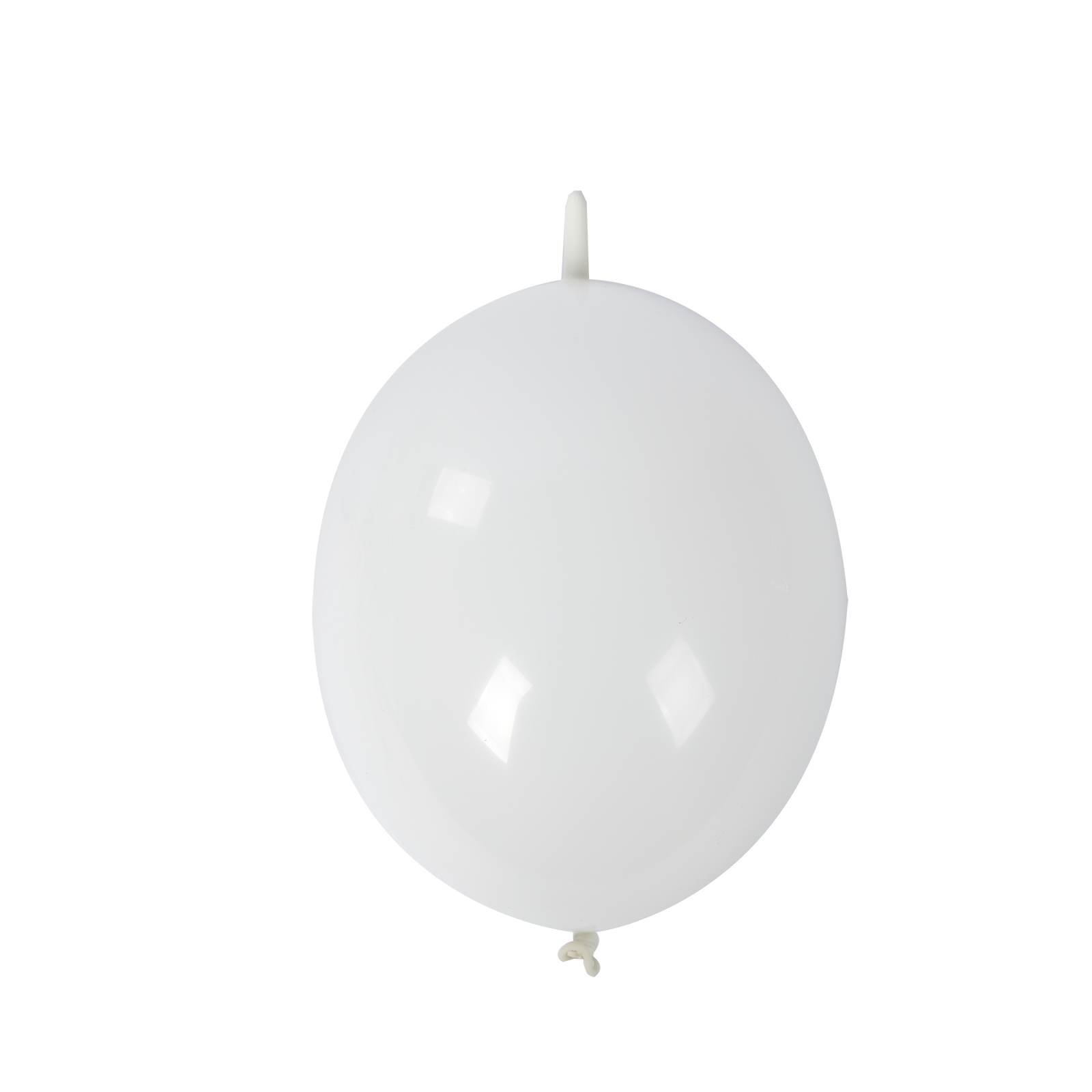 Matte pastel white biodegradable link balloon for decor.
