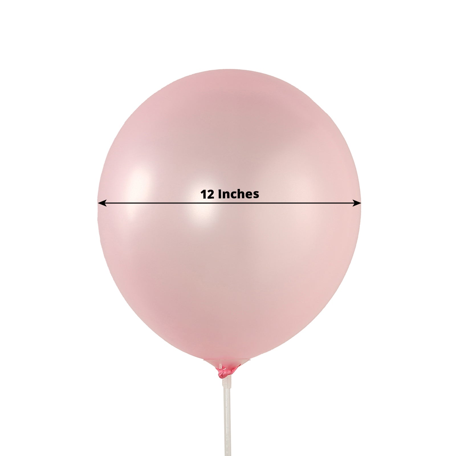 Blush biodegradable 12" helium party balloon, extra strong eco-friendly latex.