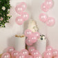 Blush biodegradable balloons for eco-friendly party decorations.