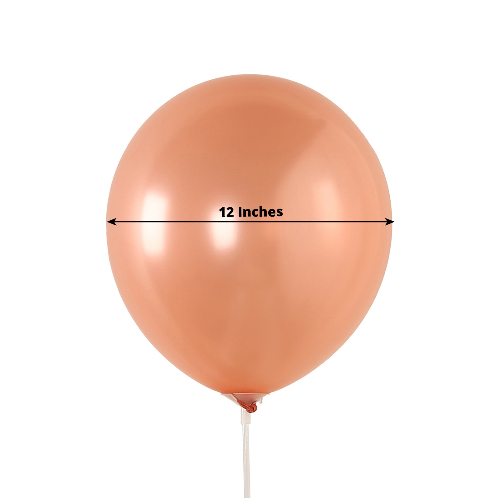 Rose gold biodegradable balloon, 12 inches, eco-friendly latex for parties.