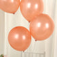 Rose gold biodegradable balloons, 12" thickened, eco-friendly for parties.