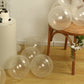 50 Pack Clear Biodegradable Balloons, 12" Thickened Extra Strong Eco-friendly Latex Helium Party Balloons