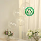 50 Pack Clear Biodegradable Balloons, 12" Thickened Extra Strong Eco-friendly Latex Helium Party Balloons