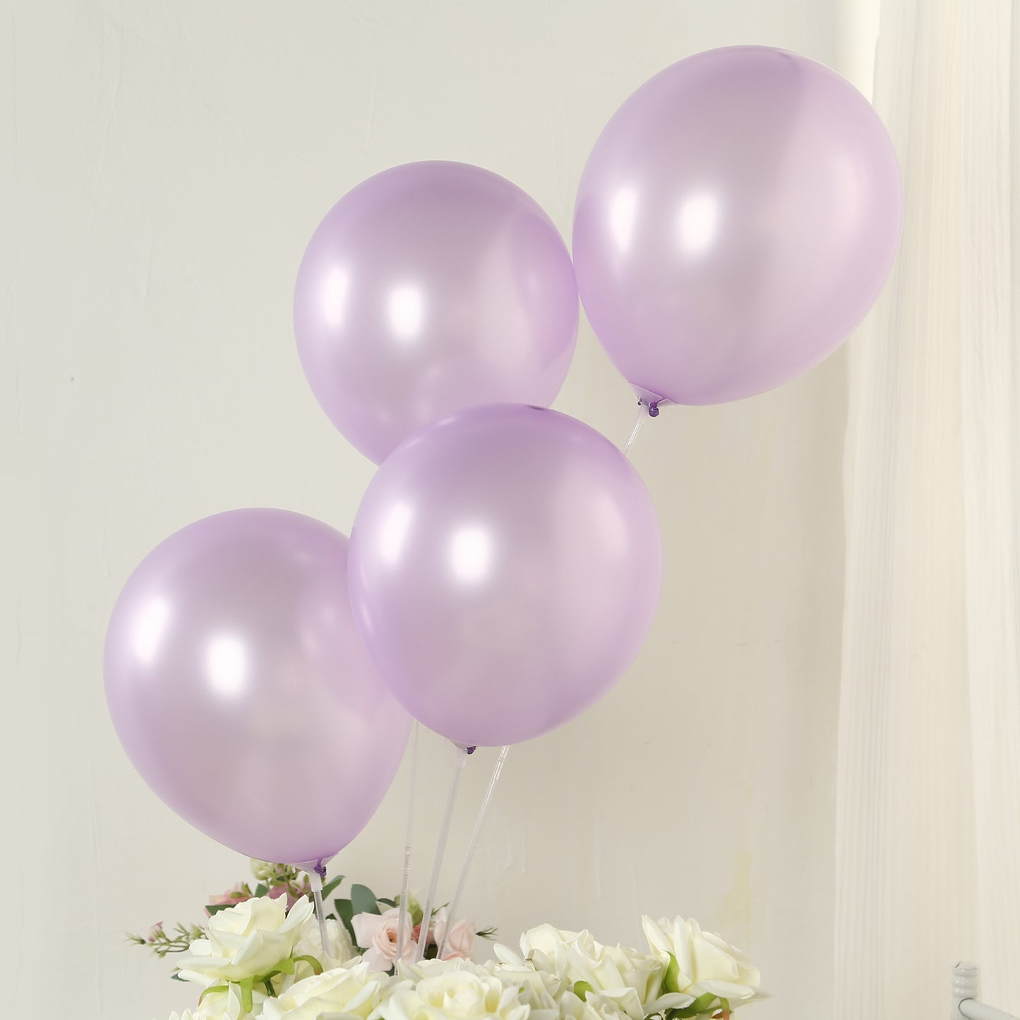 Lavender biodegradable balloons for eco-friendly celebrations.