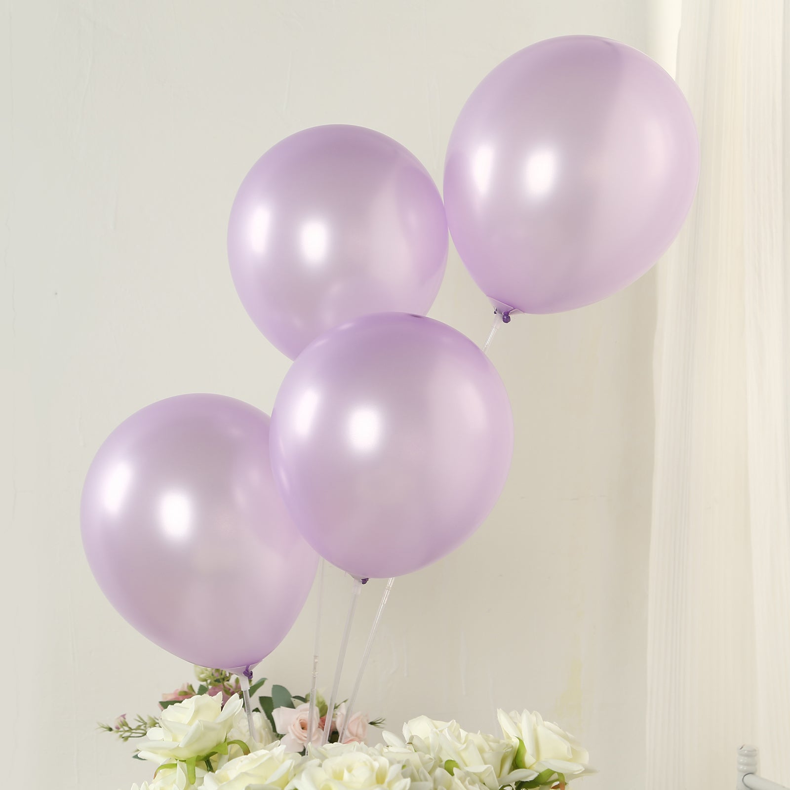 Lavender biodegradable balloons for eco-friendly celebrations.