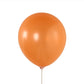 Orange biodegradable balloon, 12" thickened eco-friendly latex for parties.