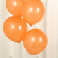 Orange biodegradable helium balloons for eco-friendly parties.